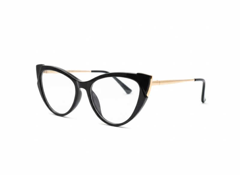 Montura de pasta con varillas de metal