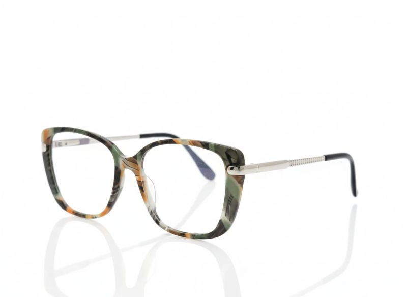 Montura de pasta con varillas de metal